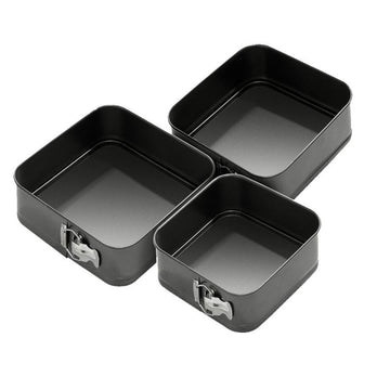 Set of 3 Square Non-Stick Cake Tins