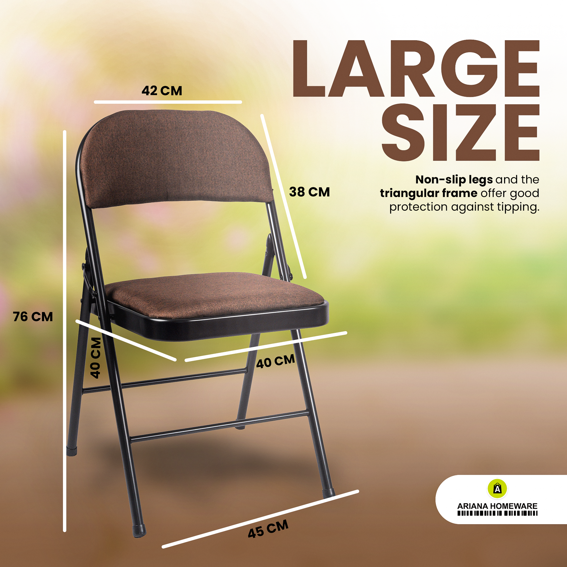 Large padded camping online chair